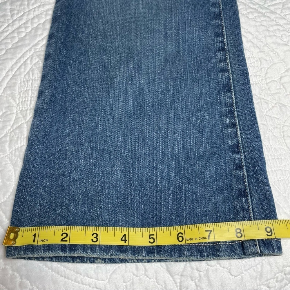 Michael Kors Classic Boot Cut Blue Jeans with Stud Trim Size 8 Stretch - Picture 13 of 13